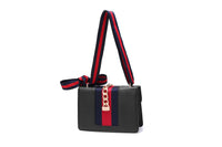 Andrya Shoulder bag with Top Handle; Red, Black, White