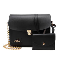 Andrya Small Shoulder Bag; Pink and Black