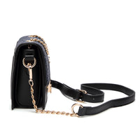 Andrya Fashionable Shoulder Bag and Purse; Blue, Pink & Black