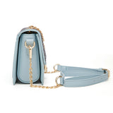Andrya Fashionable Shoulder Bag and Purse; Blue, Pink & Black