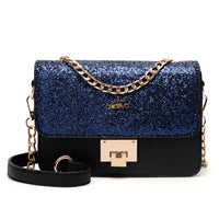 Andrya Fashionable Shoulder Bag and Purse; Blue, Pink & Black