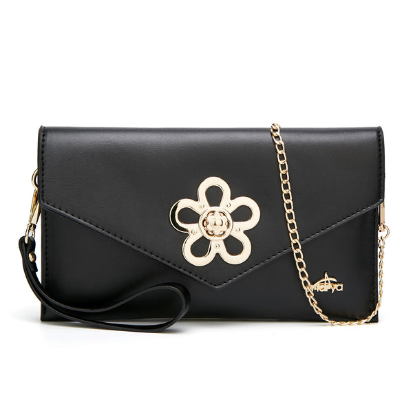 Andrya Fashionable Clutch Bag; Black