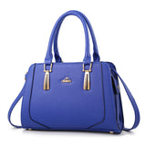 Andrya Cross Body Shoulder bag with Top Handle; Black, Blue and Red