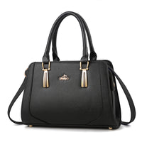 Andrya Cross Body Shoulder bag with Top Handle; Black, Blue and Red