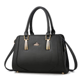 Andrya Cross Body Shoulder bag with Top Handle; Black, Blue and Red