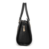 Andrya Cross Body Shoulder bag with Top Handle; Black, Blue and Red