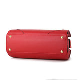 Andrya Cross Body Shoulder bag with Top Handle; Black, Blue and Red