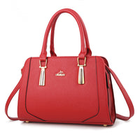 Andrya Cross Body Shoulder bag with Top Handle; Black, Blue and Red
