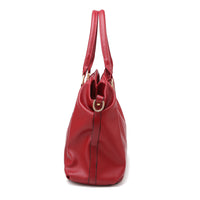 Andrya Soft Leather Cross Body Shoulder bag with Top Handle; Red, Blue.
