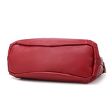 Andrya Soft Leather Cross Body Shoulder bag with Top Handle; Red, Blue.