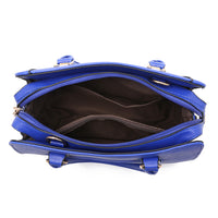 Andrya Cross Body Shoulder bag with Top Handle; Black, Blue and Red