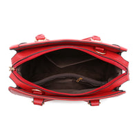 Andrya Cross Body Shoulder bag with Top Handle; Black, Blue and Red