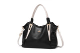Andrya Soft Leather Cross Body Shoulder bag with Top Handle; Red, Blue.
