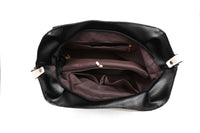 Andrya Soft Leather Cross Body Shoulder bag with Top Handle; Red, Blue.